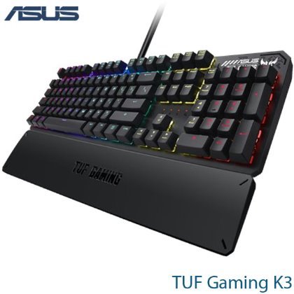 【MR3C】含稅附發票 ASUS 華碩 TUF Gaming K3 有線電競鍵盤