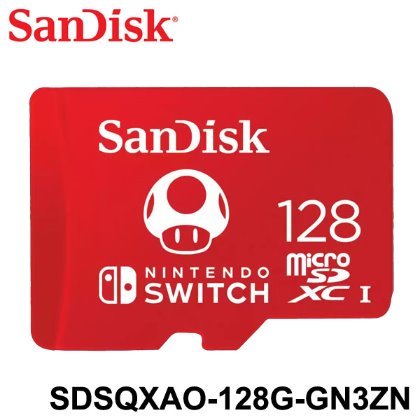 【MR3C】含稅 台灣公司貨 SanDisk 128GB 任天堂 Switch 專用記憶卡 Micro SD 128G