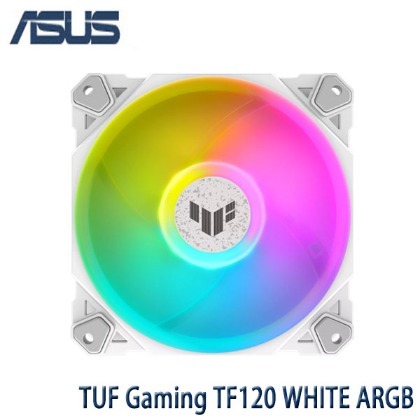 【MR3C】含稅 ASUS 華碩 TUF Gaming TF120 ARGB PWM 12公分機殼風扇 單入組 白色