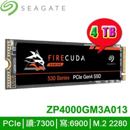 【MR3C】詢問貨況 含稅 Seagate FireCuda 530 4TB M.2 2280 PCIe SSD 硬碟