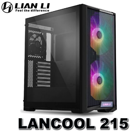 【MR3C】送禮券$100 含稅 Lian-Li 聯力 Lancool 215 玻璃透側 ARGB 電腦機殼