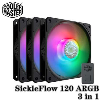 【MR3C】含稅 CoolerMaster SickleFlow 120 ARGB 12公分風扇 3IN1(附控制器)