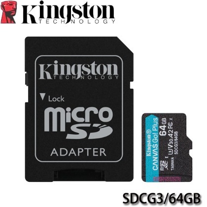 【MR3C】含稅 KINGSTON Canvas Go! Plus Micro SD 64GB 記憶卡 170MB/s