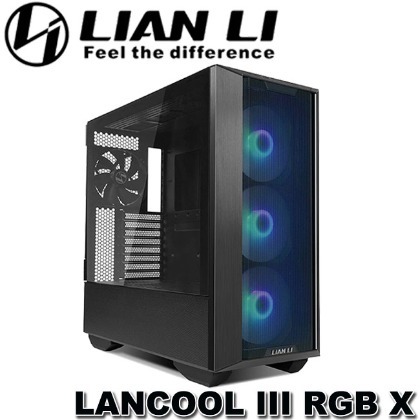 【MR3C】含稅 聯力 Lancool III RGB 鋼化玻璃雙透側 電腦機殼 RGB-X 黑色