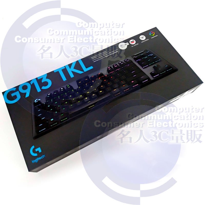 【MR3C】含稅公司貨 Logitech 羅技 G913 TKL 無線 LIGHTSPEED 80% 機械式遊戲 鍵盤