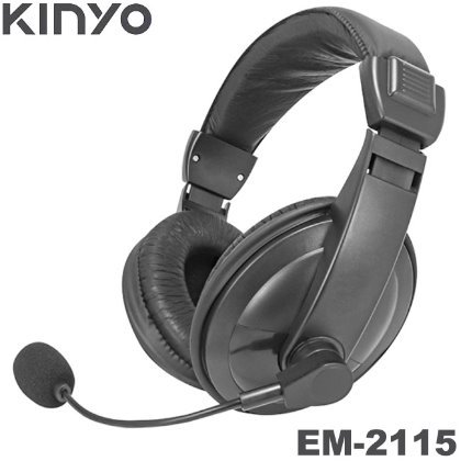 【MR3C】含稅附發票 KINYO 金葉 EM-2115 全罩式耳機麥克風 頭戴式 3.5mm接頭