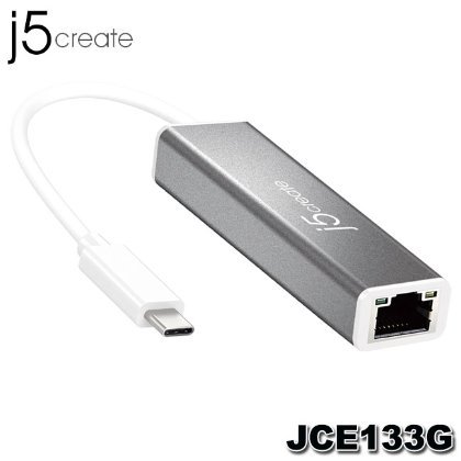 【MR3C】含稅附發票 j5 create JCE133G USB-C 超高速外接網路卡