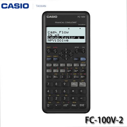 【MR3C】含稅附發票【公司貨附保卡】新版 CASIO卡西歐 FC-100V-2 財務型計算機