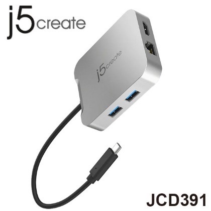 【MR3C】含稅附發票 j5 create JCD391 USB-C 筆電 多功能 擴充 集線器