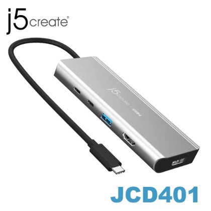 【MR3C】含稅附發票 j5 create JCD401 USB4 雙4K極速多功能擴充集線器