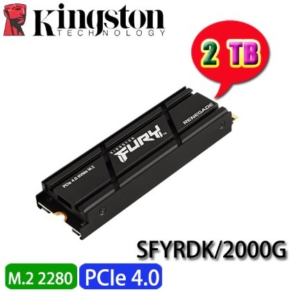 Kingston FURY Renegade 2TB M.2-2280 PCIe 4.0 x4 NVMe SSD - SFYRDK