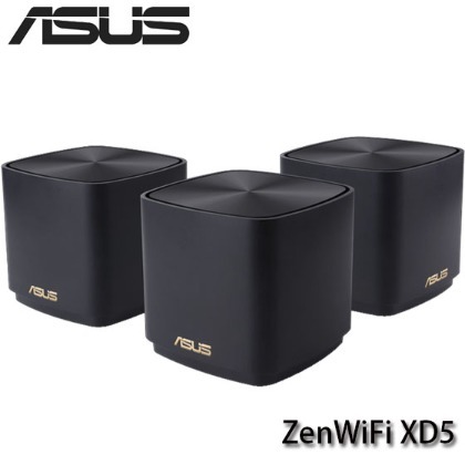 【MR3C】限量 含稅 ASUS 華碩 ZenWiFi XD5 黑色 3入組 AX3000 WiFi6 雙頻 網狀無線路由器