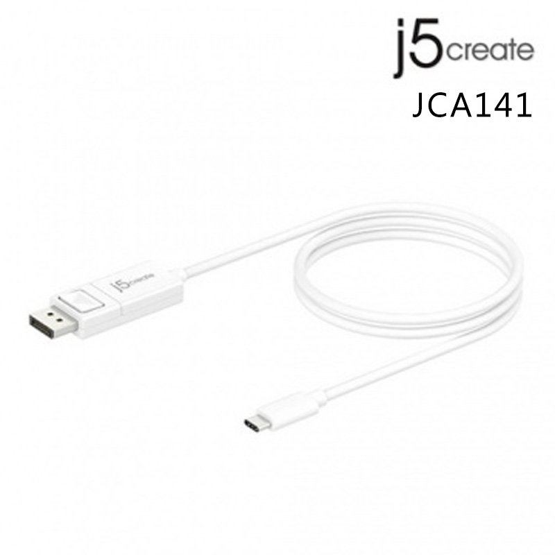 j5create 凱捷 JCA141 USB Type-C to 4k DisplayPort 轉接線