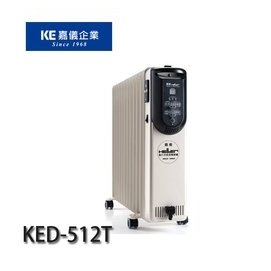 【MR3C】缺貨 含稅 HELLER嘉儀 KED-512T 電子式葉片電暖爐 12片葉片 適用13坪