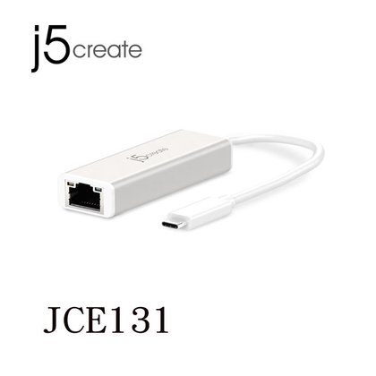 【MR3C】含稅附發票 j5 create JCE131 USB TYPE-C 超高速外接網路卡