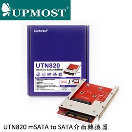 【MR3C】含稅 UPMOST登昌恆 Uptech UTN820 mSATA to SATA 介面轉換器