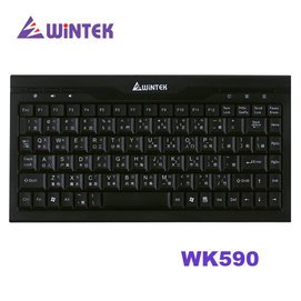 【MR3C】含稅附發票 WINTEK WK-590 WK590 迷你鍵盤 USB + PS2雙介面 黑色