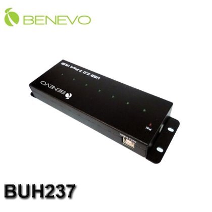 【MR3C】現貨 含稅附發票 附3.5A變壓器 BENEVO BUH237 工業級 7埠 USB2.0 集線器 HUB