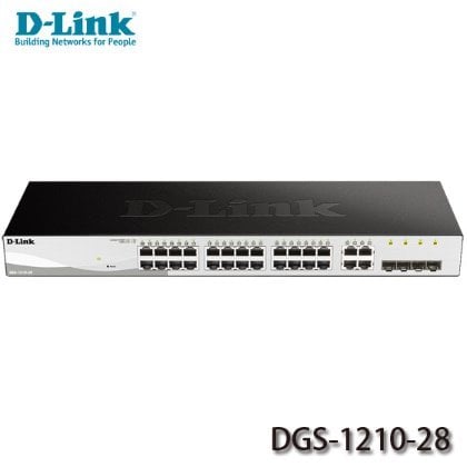 【MR3C】現貨! 含稅公司貨 D-Link友訊 DGS-1210-28 24+4埠 智慧型 Gigabit 交換器