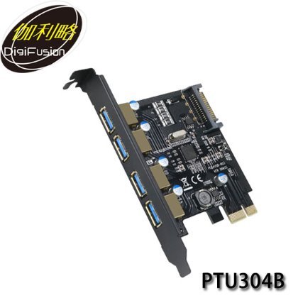 【MR3C】含稅附發票 伽利略 PTU304B PCI-E USB3.0 擴充卡 4-Port
