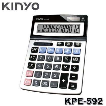 【MR3C】含稅附發票 KINYO金葉 KPE-592 桌上型計算機