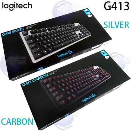 【MR3C】含稅附發票 台灣公司貨 Logitech羅技 G413 機械式背光遊戲鍵盤 銀色