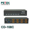 【MR3C】含稅附發票 PSTEK CD-108C 8埠 KVM 電腦切換器(PS/2,USB)
