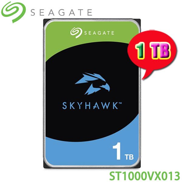 【MR3C】限量 含稅 SEAGATE 1TB 1T ST1000VX013 SkyHawk (監控鷹) 監控專用 硬碟
