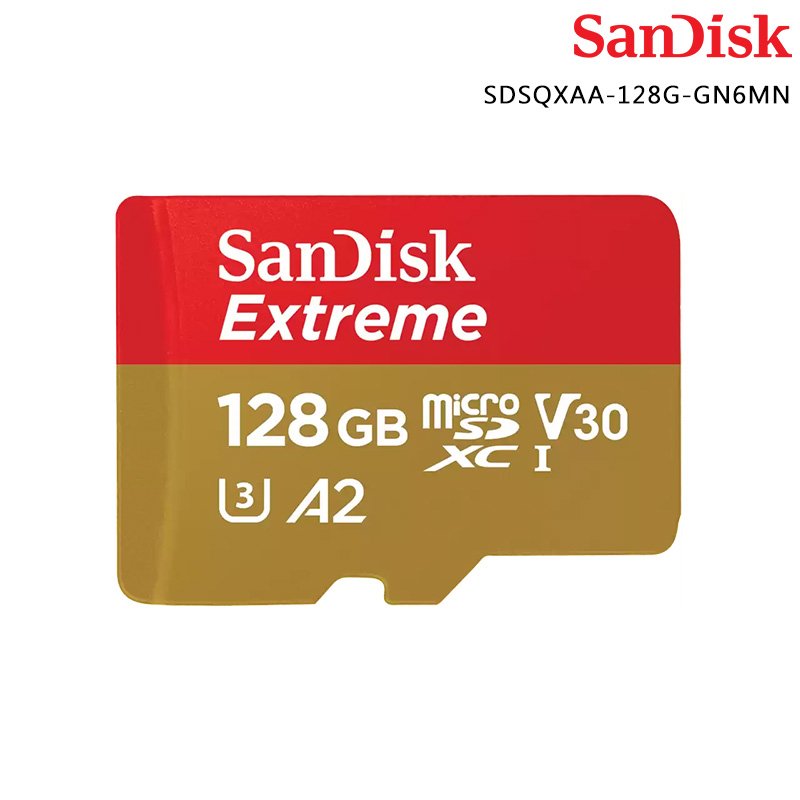 SanDisk Extreme MicroSDXC 128G 190MB/s 記憶卡 SDSQXAA-128G-GN6MN