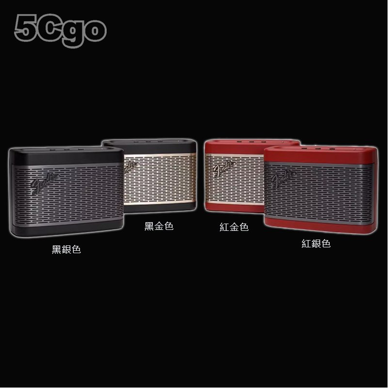 5Cgo【發燒友】Fender芬達NEW PORT 2代重低音搖滾復古音箱小巧可擕式3單元30W輸出持久續航 含稅