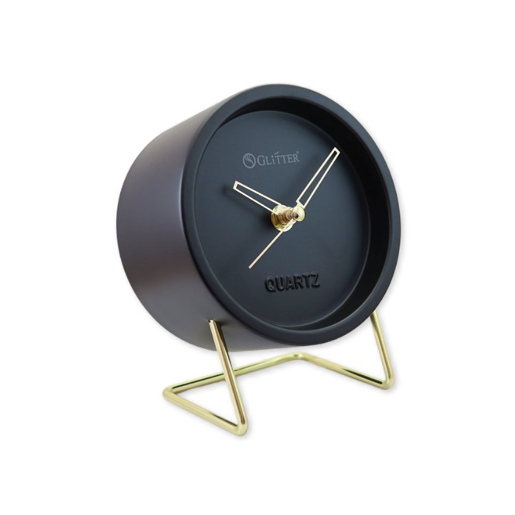 6吋一體成型北歐風金屬靜音桌上型時鐘 指針時鐘 桌上時鐘 桌上型時鐘