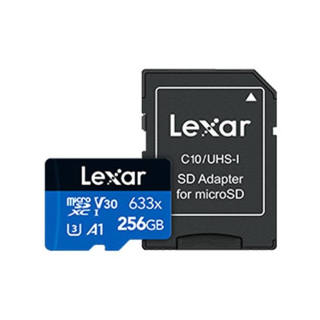 Lexar 雷克沙 633x microSDXC UHS - I A1 U3 256G記憶卡
