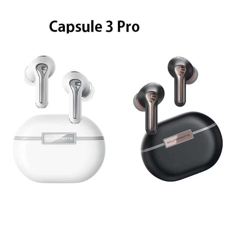 米特3C數位–SoundPeats Capsule 3 Pro 主動降噪無線耳機/黑色/白色