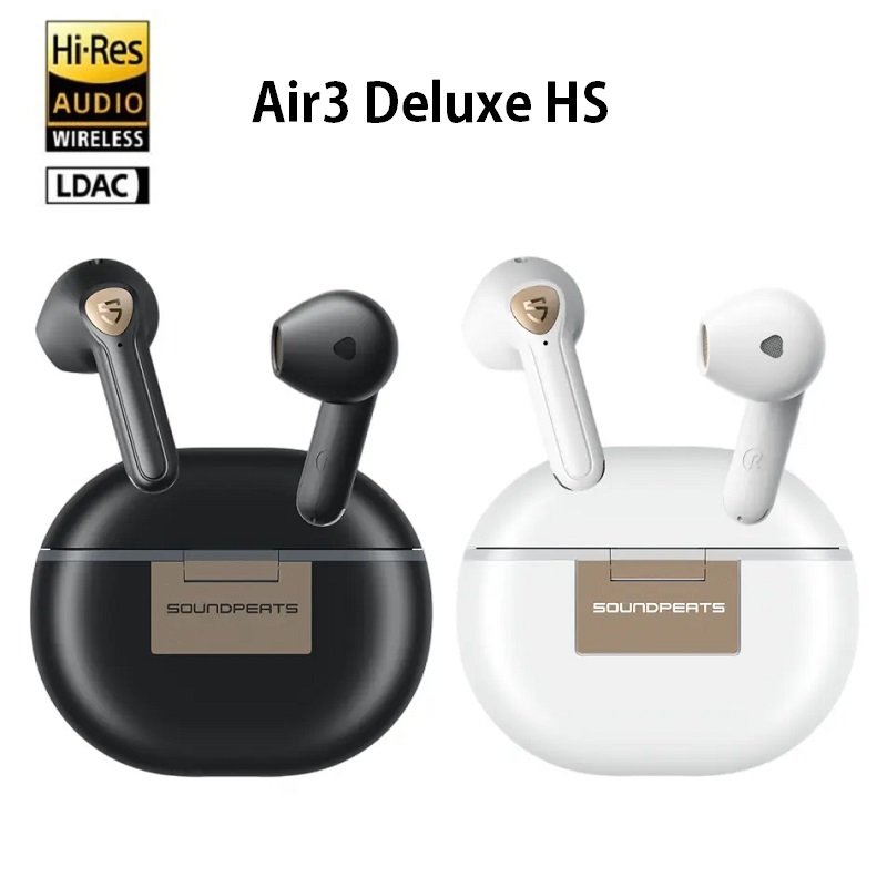 米特3C數位–SoundPeats Air3 Deluxe HS 半入耳式無線耳機/黑色/白色