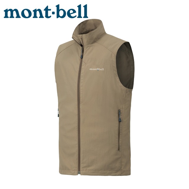 【Mont-Bell 日本 男 O.D.VEST防潑水背心《茶棕》】1103254/春夏背心/薄背心