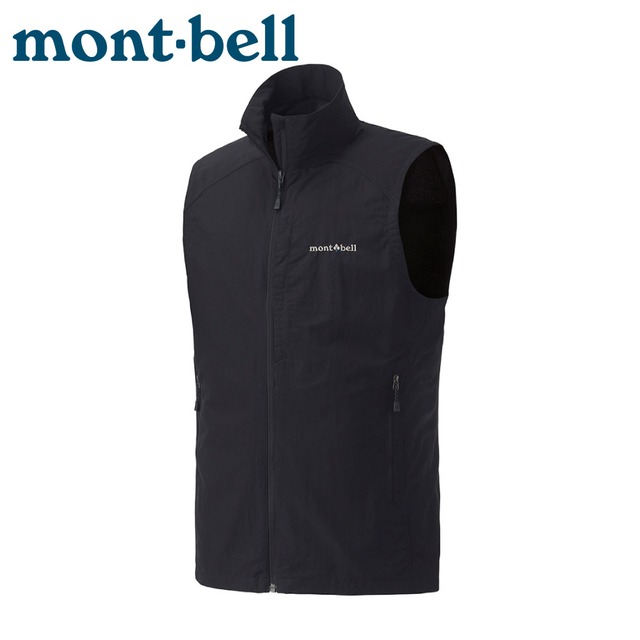 【Mont-Bell 日本 男 O.D.VEST防潑水背心《黑》】1103254/春夏背心/薄背心