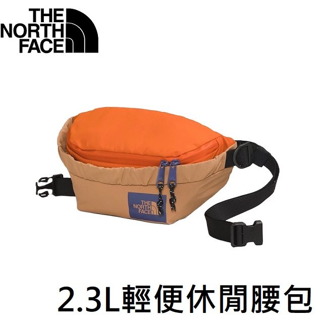 [ THE NORTH FACE ] 2.3L輕便休閒腰包 卡其橘 / 半月腰包 / NF0A52TNOKE