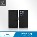 Metal-Slim Vivo Y27 5G 膚感前扣磁吸內層卡夾皮套
