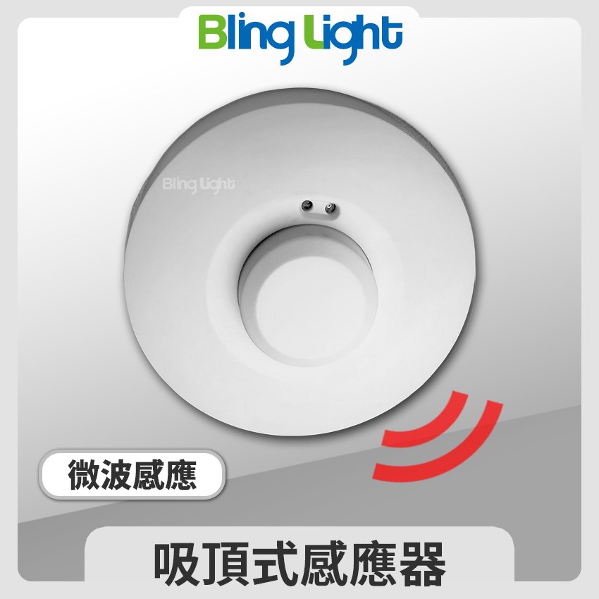 ◎Bling Light LED◎吸頂式感應器 微波雷達感應 ，360°人體感應開關 全電壓