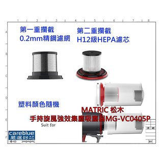濾網 適用 MATRIC 松木 手持旋風強效集塵 吸塵器 MG-VC0405P MG-VC0501P(350元)