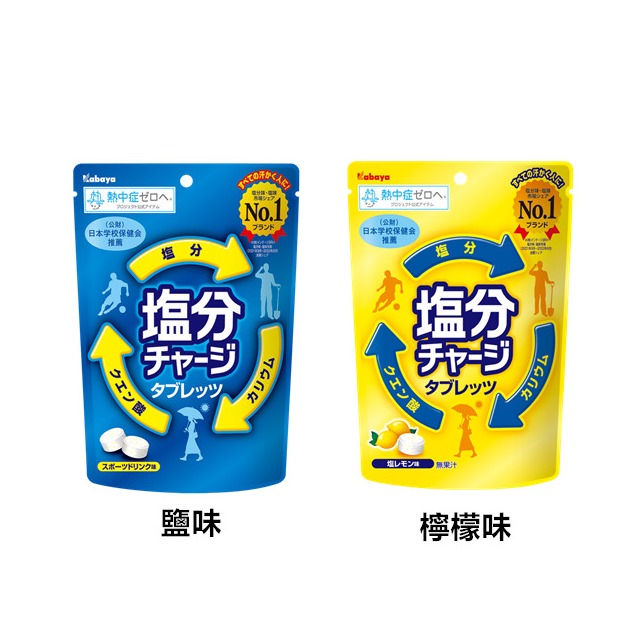+東瀛go+ Kabaya 卡巴 鹽味糖/檸檬鹽味糖 81g 鹽糖 檸檬味 塩分 糖錠 夏日 日本必買 日本進口