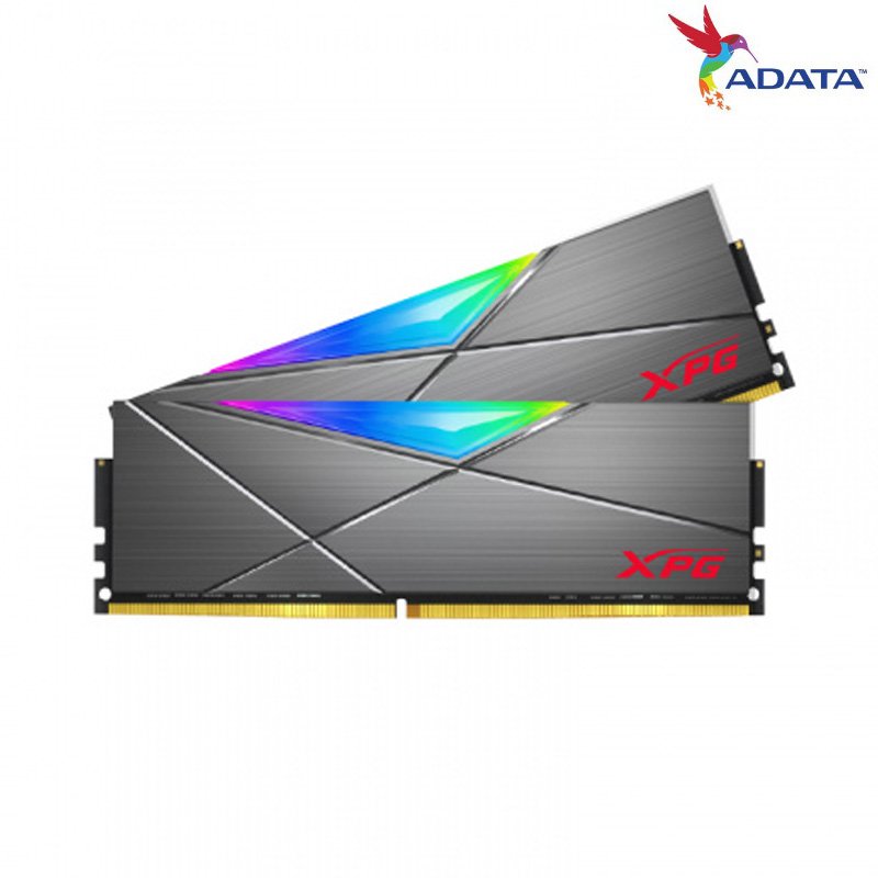 ADATA 威剛 XPG SPECTRIX D50 32GB (16Gx2) DDR4 3600 RGB 雙通道 桌上型記憶體 灰散熱片