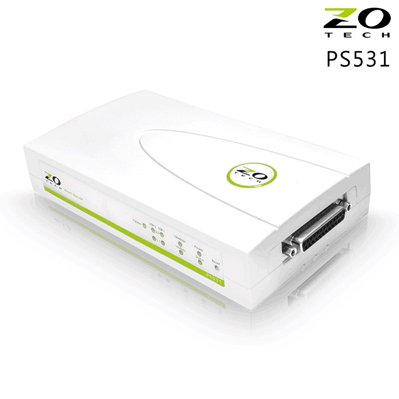 ZO TECH 零壹科技 PS531 雙介面印表機伺服器