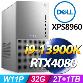 DELL XPS 8960(i9-13900K/32G/2T+1TB SSD/RTX4080/W11P)XPS8960