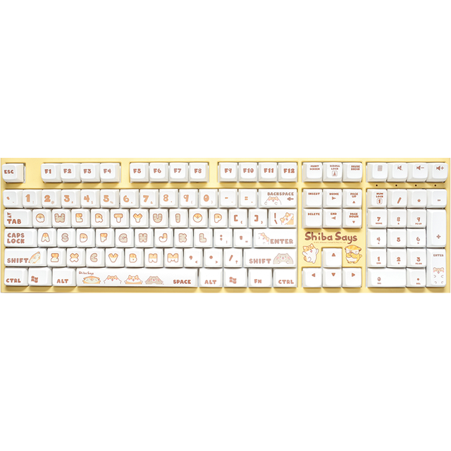 [ 總騏科技 B18 ] DUCKY X Shiba Says 柴語錄聯名 茶/青/紅軸 機械式鍵盤