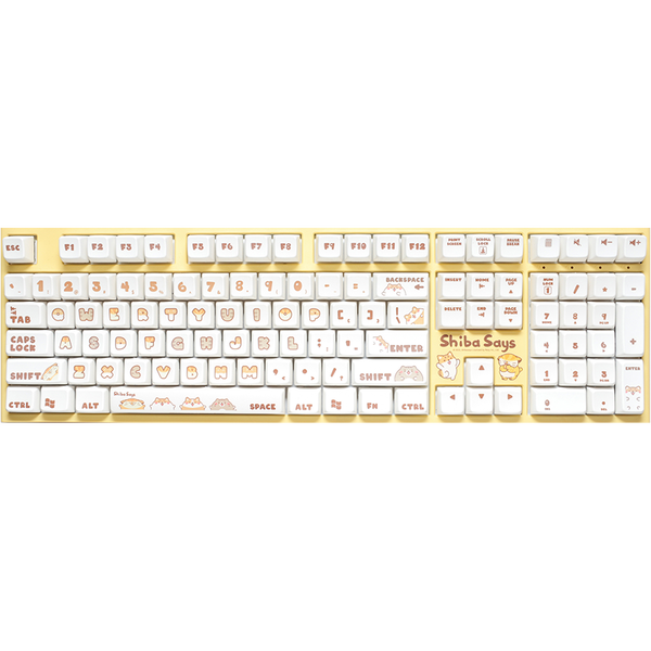 [ 總騏科技 B18 ] DUCKY X Shiba Says 柴語錄聯名 茶/青/紅軸 機械式鍵盤