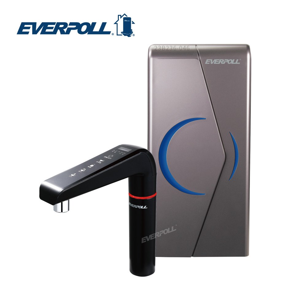 EVERPOLL EVB-298-E櫥下型雙溫UV觸控飲水機 觸控面板 UV殺菌+O3臭氧 陶瓷加熱 大大淨水