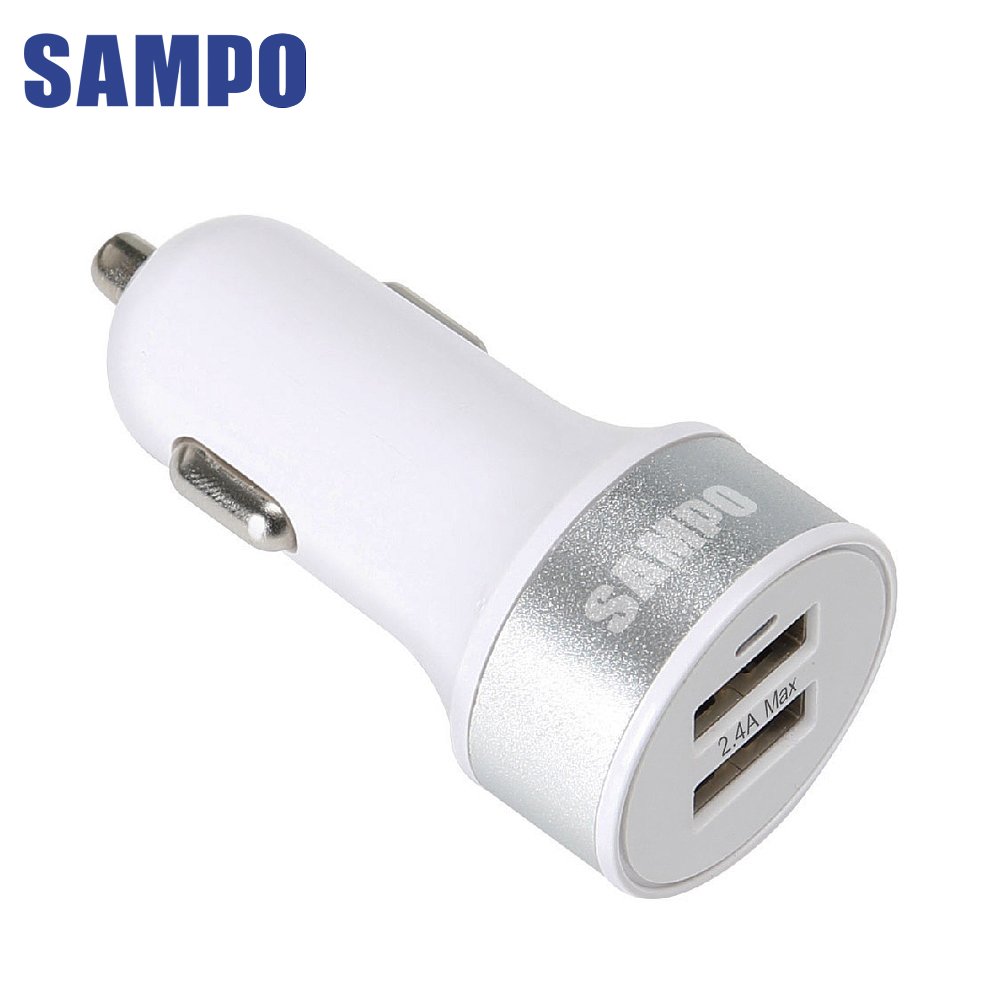【SAMPO 聲寶】雙USB 2.1A USB車充(車用充電器/USB充電器 DQ-U1402CL)