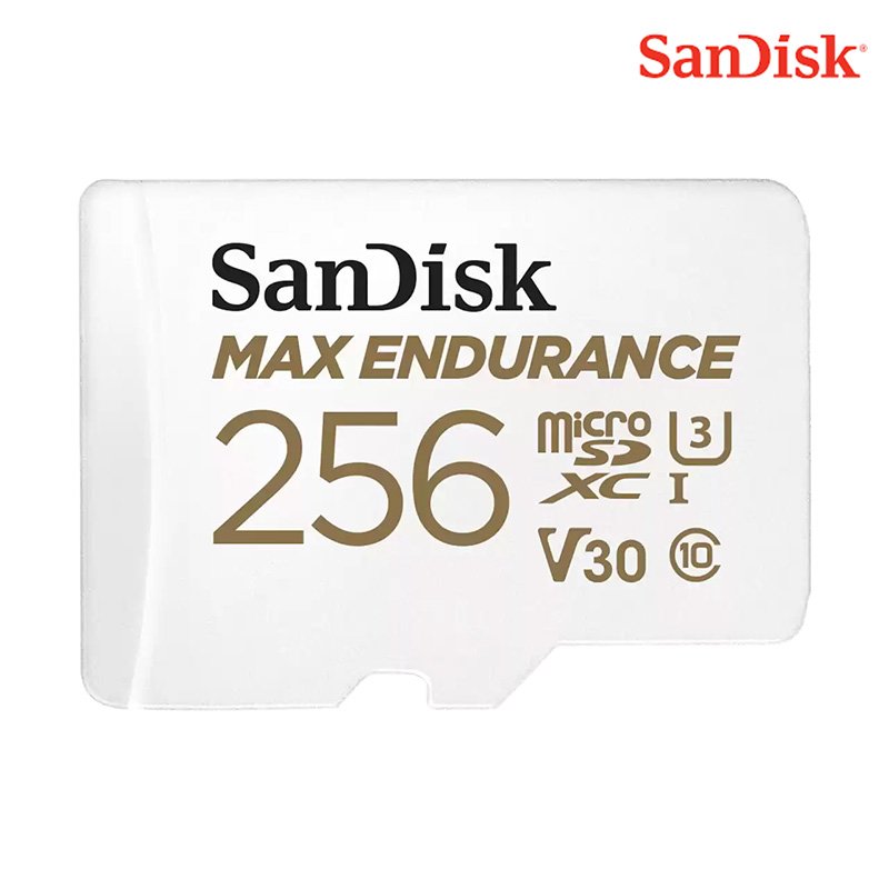 SANDISK 晨碟 MAX ENDURANCE MicroSDXC V30 256G 極致耐寫度 記憶卡 SDSQQVR-256G-GN6IA