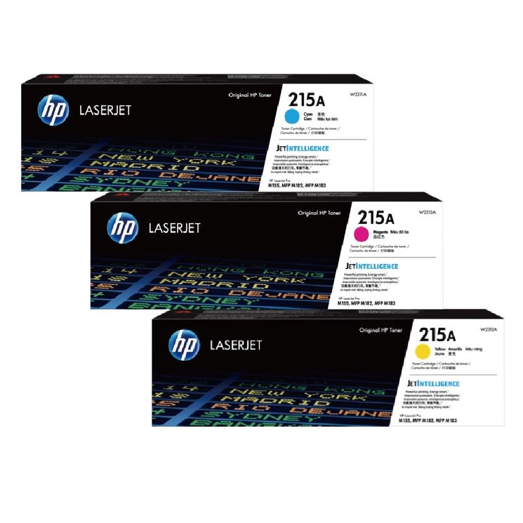 [御泰] HP 215A 彩色原廠碳粉匣 (W2311A 藍、W2312A 黃、W2313A 紅 )